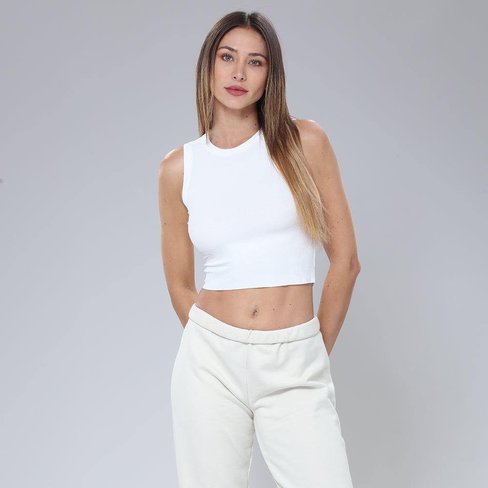 Chic Midriff Activewear Top Sleeveless