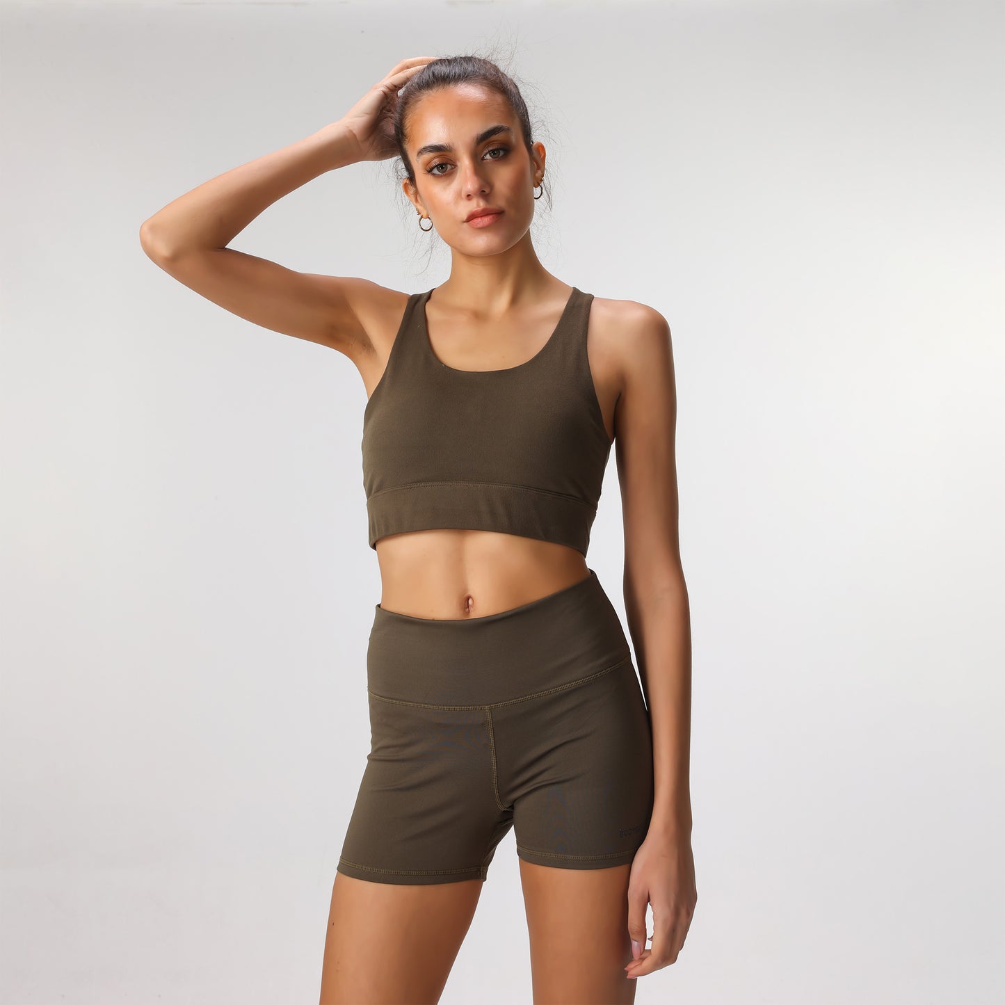 Sport Crossback Top Seamless Yoga Sets