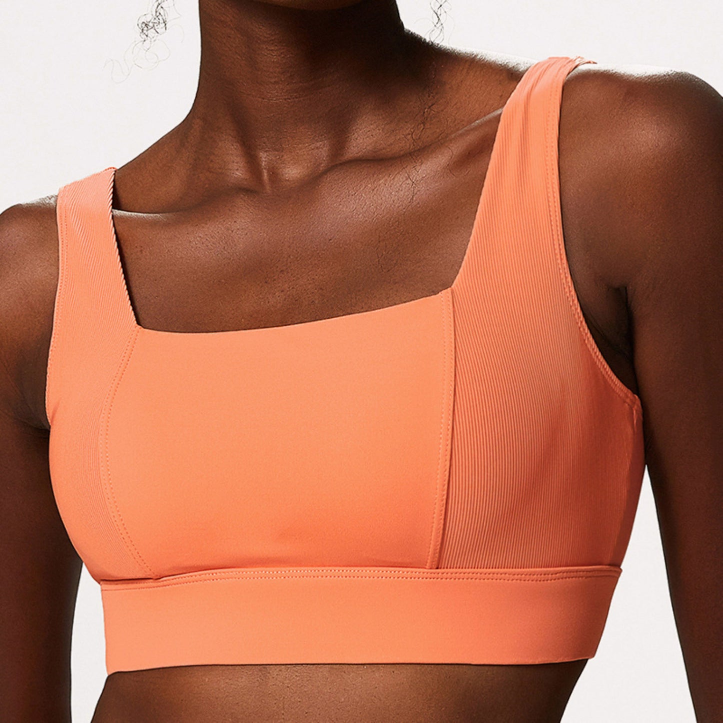 Shockproof Sports Bra, Wide Strap Yoga Bra