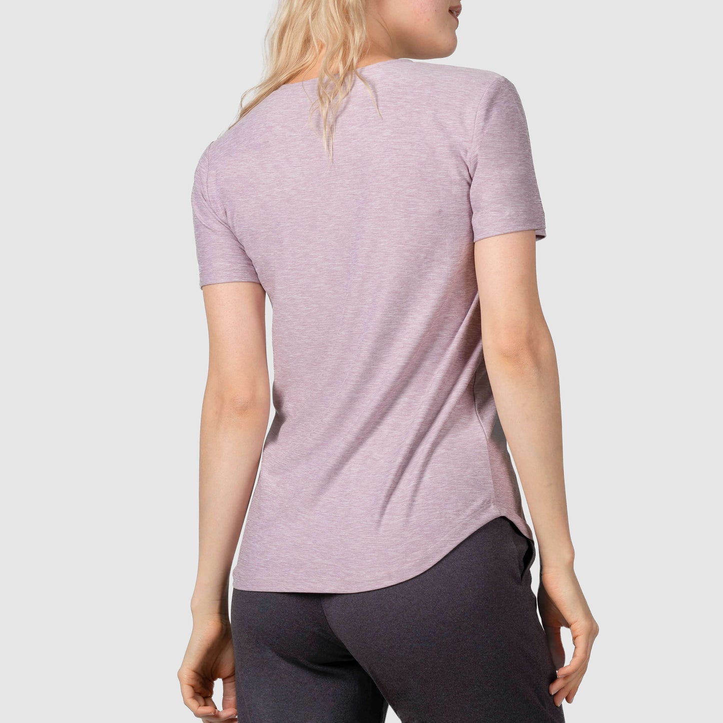 Soft-touch V-neck Tee back