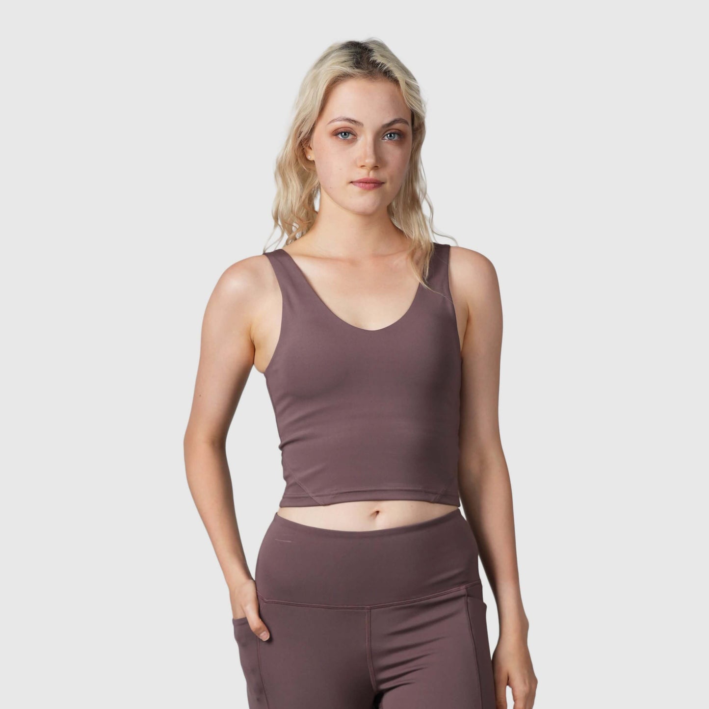 Super Compression Sports Top with Built-In Bra