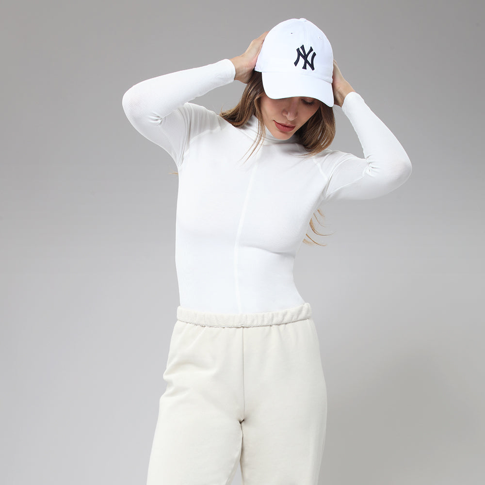 BodyGo LA Long Sleeve Mock Neck Crop Top