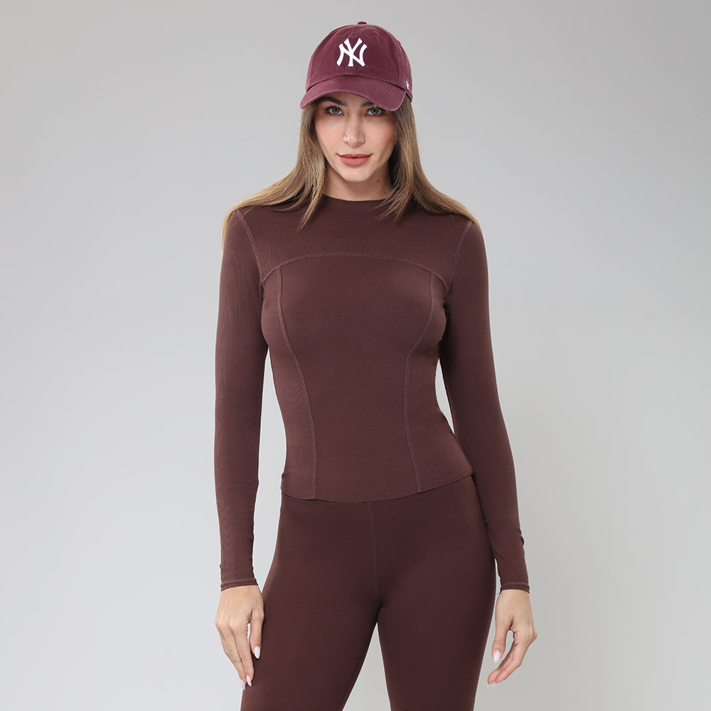 BodyGo LA Long Sleeve Ribbed Top