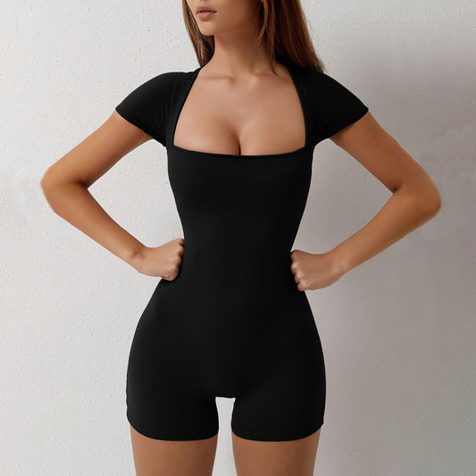 Chic Sleeveless Bodycon Jumpsuit Black