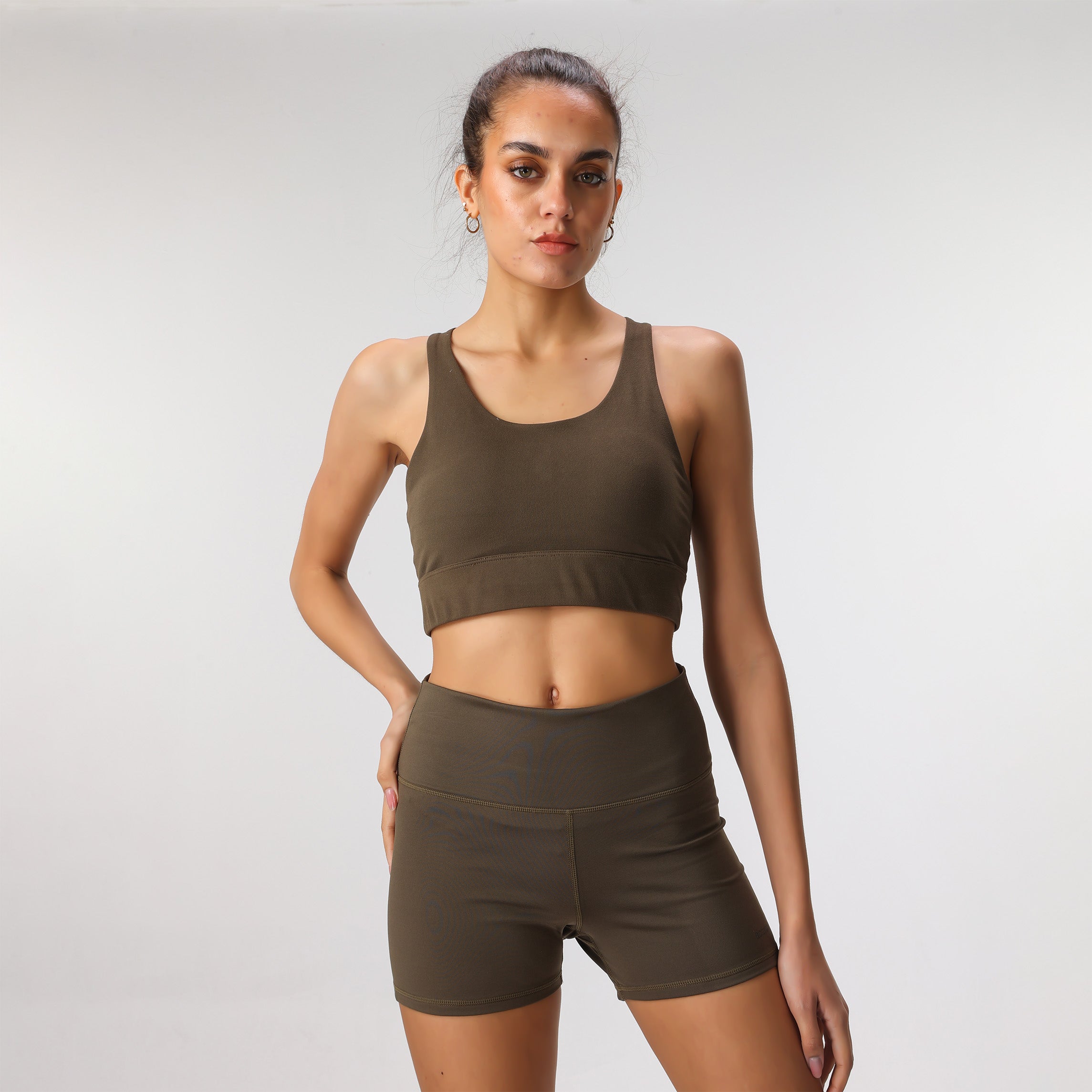 Sport Crossback Top Seamless Yoga Sets