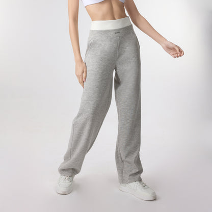 Casual Solid Sweatpants Elastic Waist