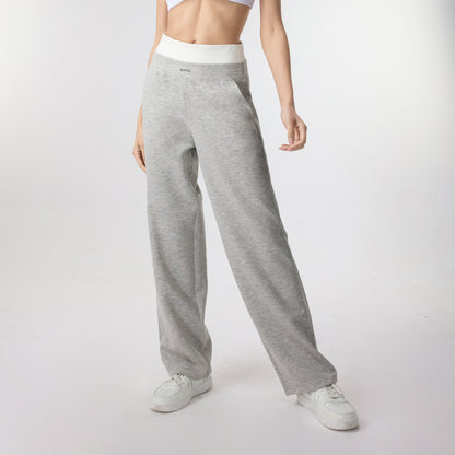 Casual Solid Sweatpants Elastic Waist