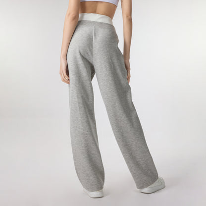 Casual Solid Sweatpants Elastic Waist