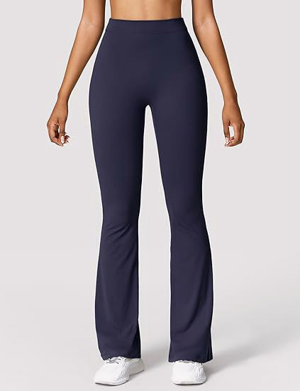 Sculpt & Flare: High-Waisted Ruched Back Leggings