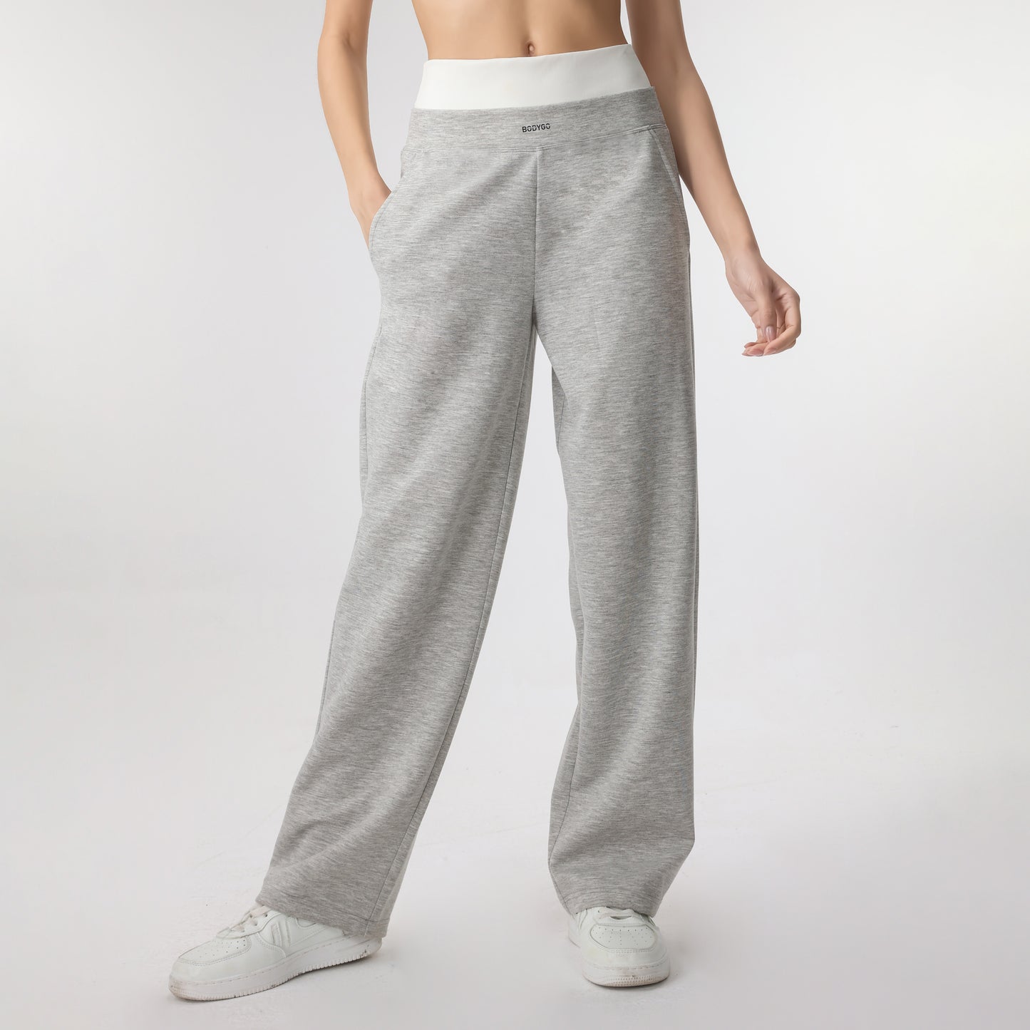 Casual Solid Sweatpants Elastic Waist