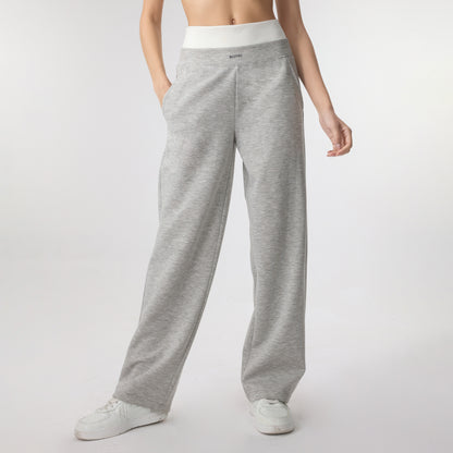 Casual Solid Sweatpants Elastic Waist