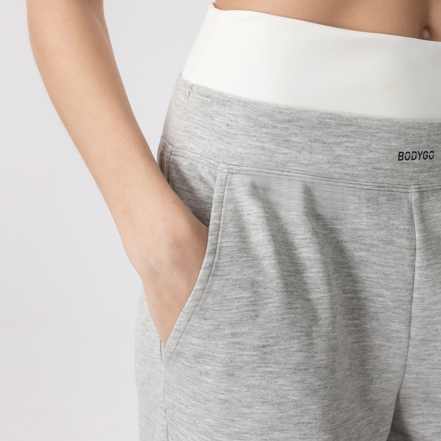 Casual Solid Sweatpants Elastic Waist