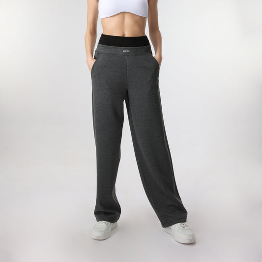 Casual Solid Sweatpants Elastic Waist