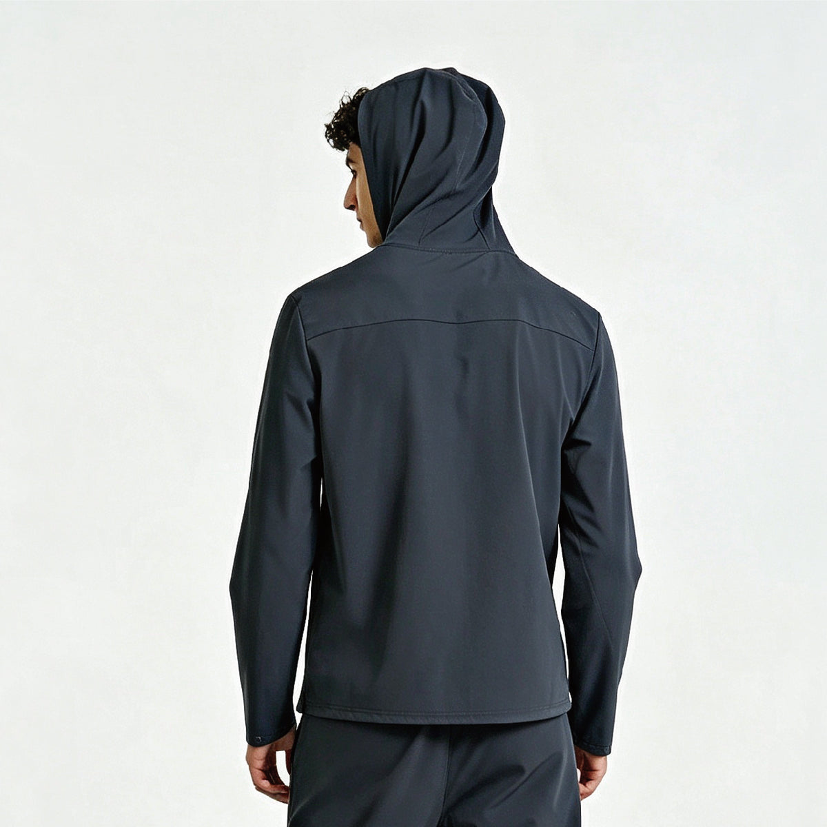 Men's Hooded Utility Button Jacket