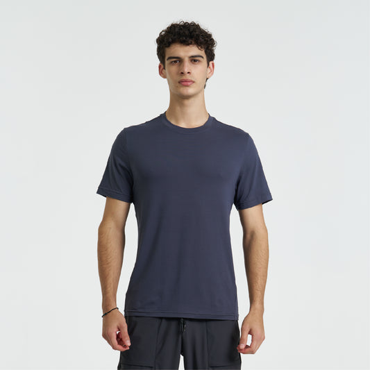 Solid Crew Neck Performance T-Shirt