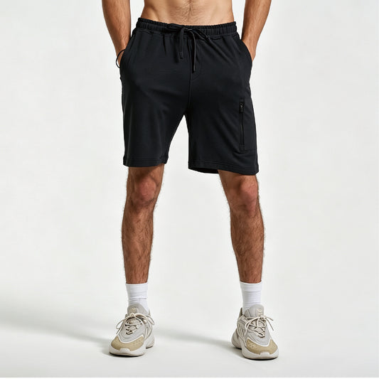 Men’s Stretch Knit Shorts with Zip Pockets