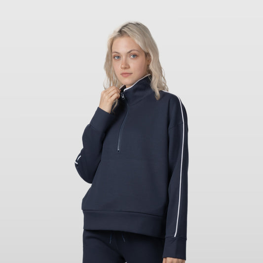 Tennis Capsule Tech Scuba 1/2 Zip Mock Top